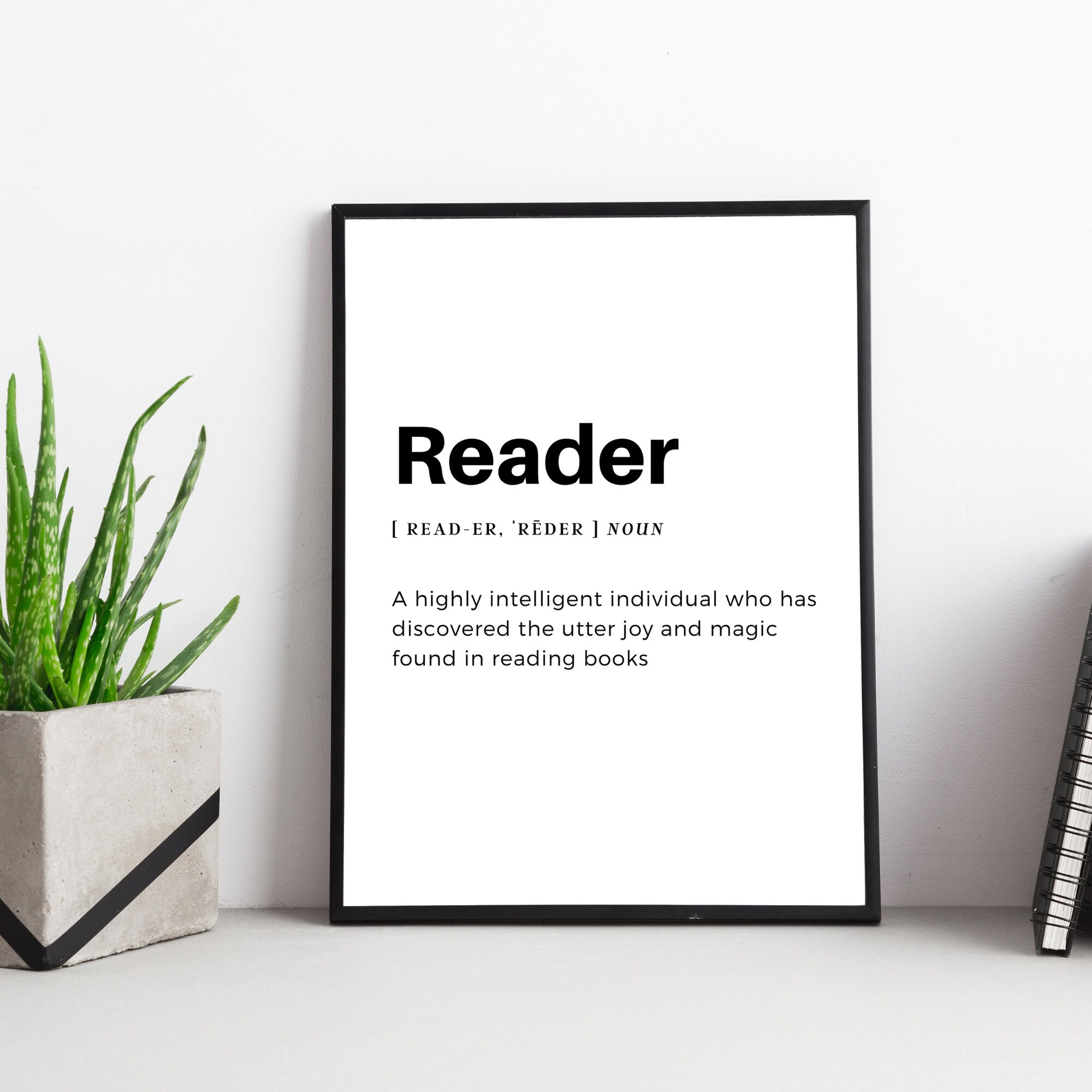 Reader Definition Reader Definition Printable Book Quote, Print, Wall Print, Book Quote ...