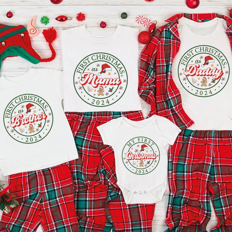 My First Christmas Pajamas Etsy