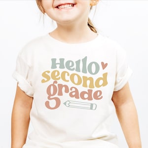 Hello Second Grade Shirt, Back to School Shirt, First Day Of School Shirt, 2nd Grade Teacher Shirt, Team Teacher Shirt, Second Grade Teacher