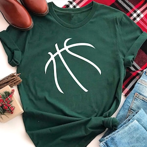 Basketball Shirt, Basketball Lover Gift, Basketball Player Gift, Minimalist Basketball Shirt, Cool Basketball Shirt, Basketball Birthday Tee