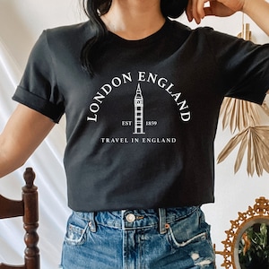 London England Shirt, Big Ben Shirt, Travel To England Shirt, Gift For London Lover, England Souvenir, Designer Gift, Vacation in the UK Tee