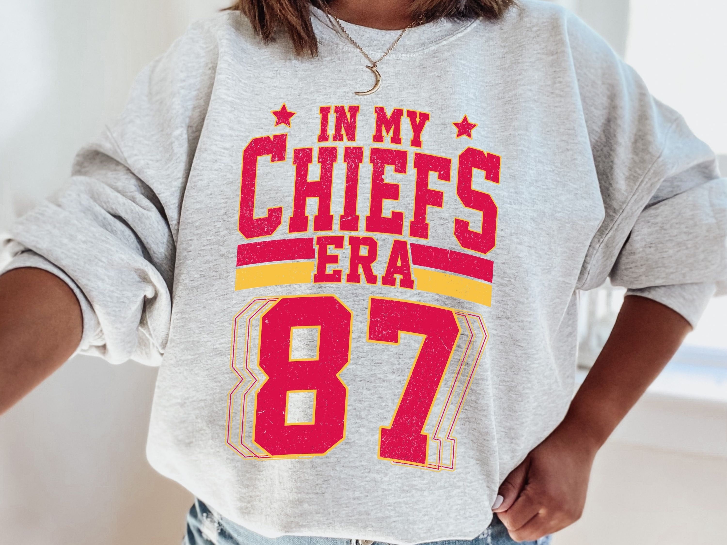In My Chiefs Era Sweatshirt, 87 Shirt, Kelce Sweatshirt, Chiefs Era  Sweatshirt, Football NFL Shirt, 87 Sweatshirt, 87 Tshirt, Chiefs Era Tee 