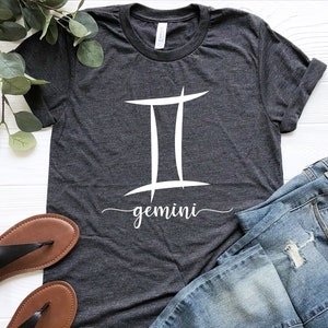 Gemini Shirt, Gemini Zodiac Shirt, Gemini Horoscope T-Shirt, Gift for Gemini, Gemini Birthday Sweatshirt, Gemini Sign Shirt, Gemini Tee