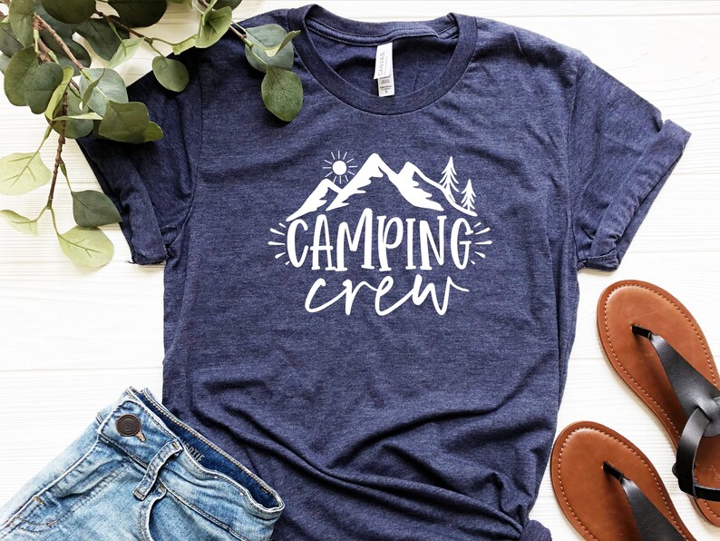 Camping Crew Shirt Camp Squad Shirts Mountains Tshirt Etsy