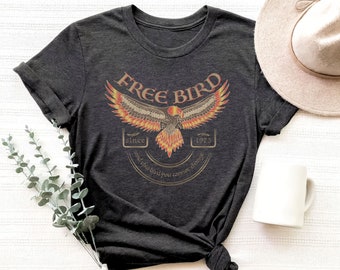 Free Bird Shirt, Old School Band Sweatshirt, Retro Music Shirt, Rock Band Tee, Rock Lover Shirt, Gift For Her, Free Bird Graphic Tee, Trendy