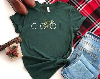Cool Bicycle Shirt, Cyclist Shirt, Gift for Bike Rider, Shirt for Biker, Bicycle Lover, Cool Shirt, Bicycle Birthday Tee, Womens Bike Shirt