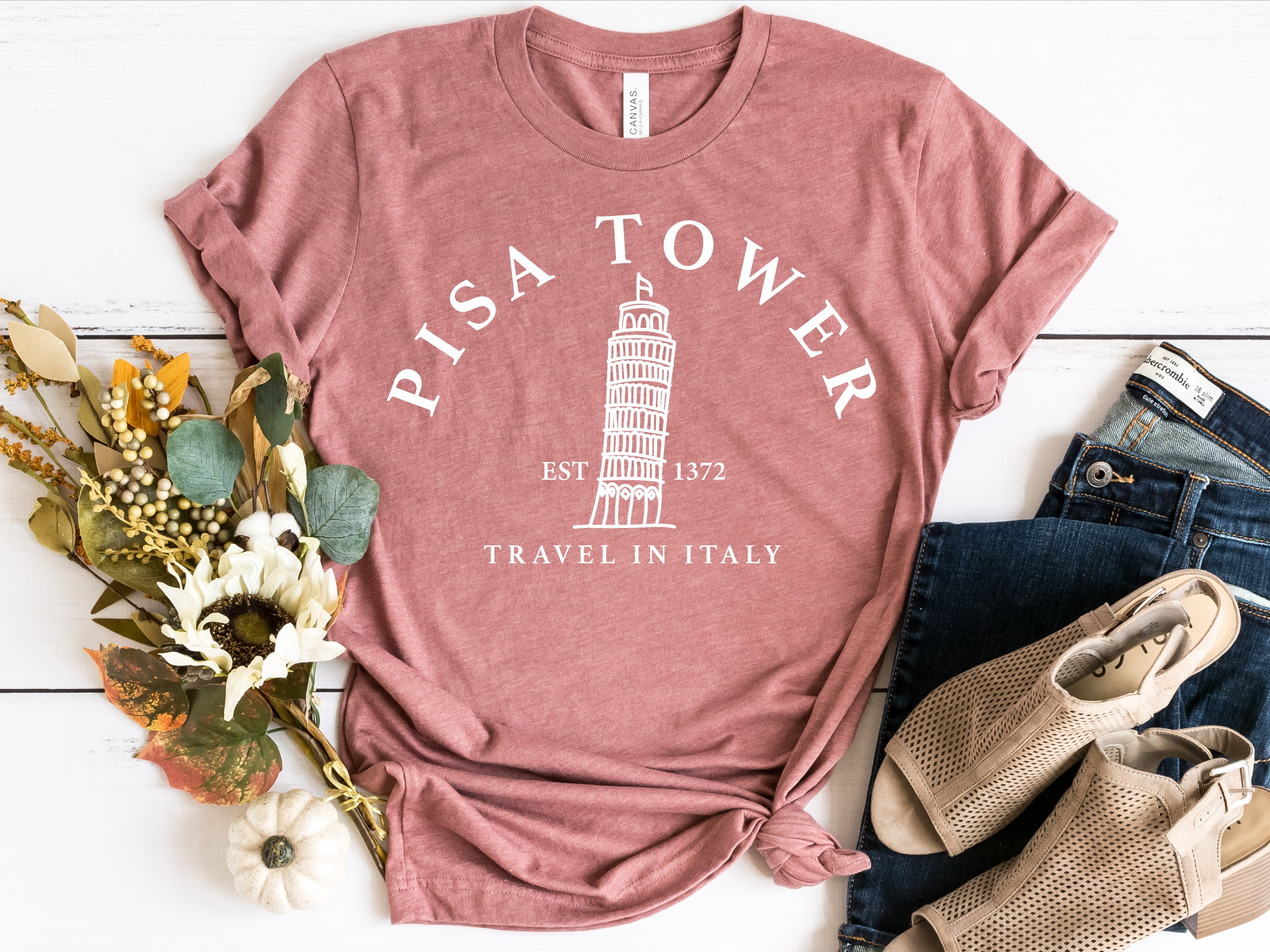 Leaning Tower of Pisa Shirt Pisa Italy Shirt Travel to - Etsy