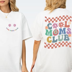 Checkered Cool Mom Shirt, Mom Birthday Gift, Mom Sweatshirt, Mothers Day Gifts, Floral Mom T-shirt, Funny Mom Shirt, Trendy Mama Sweatshirt