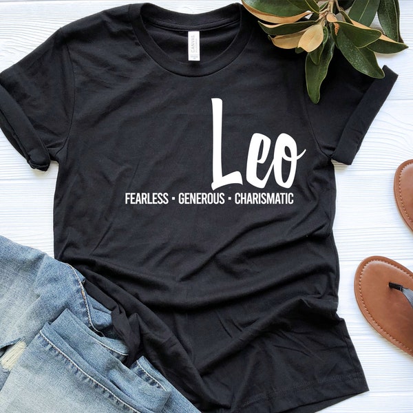 Leo Shirt, Leo Zodiac Sweatshirt, Leo Gift, Leo Astrology Shirt, Zodiac Leo T-Shirt, Gift for Leo, Leo Birthday Shirt, Leo Sign Apparel