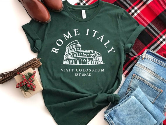 Rome Colosseum Italy Souvenir T-Shirt | Tourist Flag Tee Rome Colosseum Italy Souvenir T-Shirt | Tourist Flag Tee