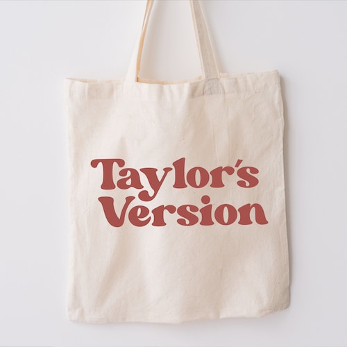 Taylors Version Tote Bag Jumbo Canvas Zippered Tote Bag - Etsy UK