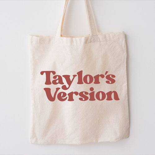 Taylors Version Tote Bag Jumbo Canvas Zippered Tote Bag Etsy UK