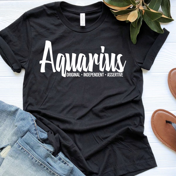 Aquarius Shirt, Aquarius Zodiac, Aquarius Gift, Zodiac Art Gifts, Zodiac Aquarius, Gift for Aquarius, Aquarius Birthday, Aquarius Sign Shirt