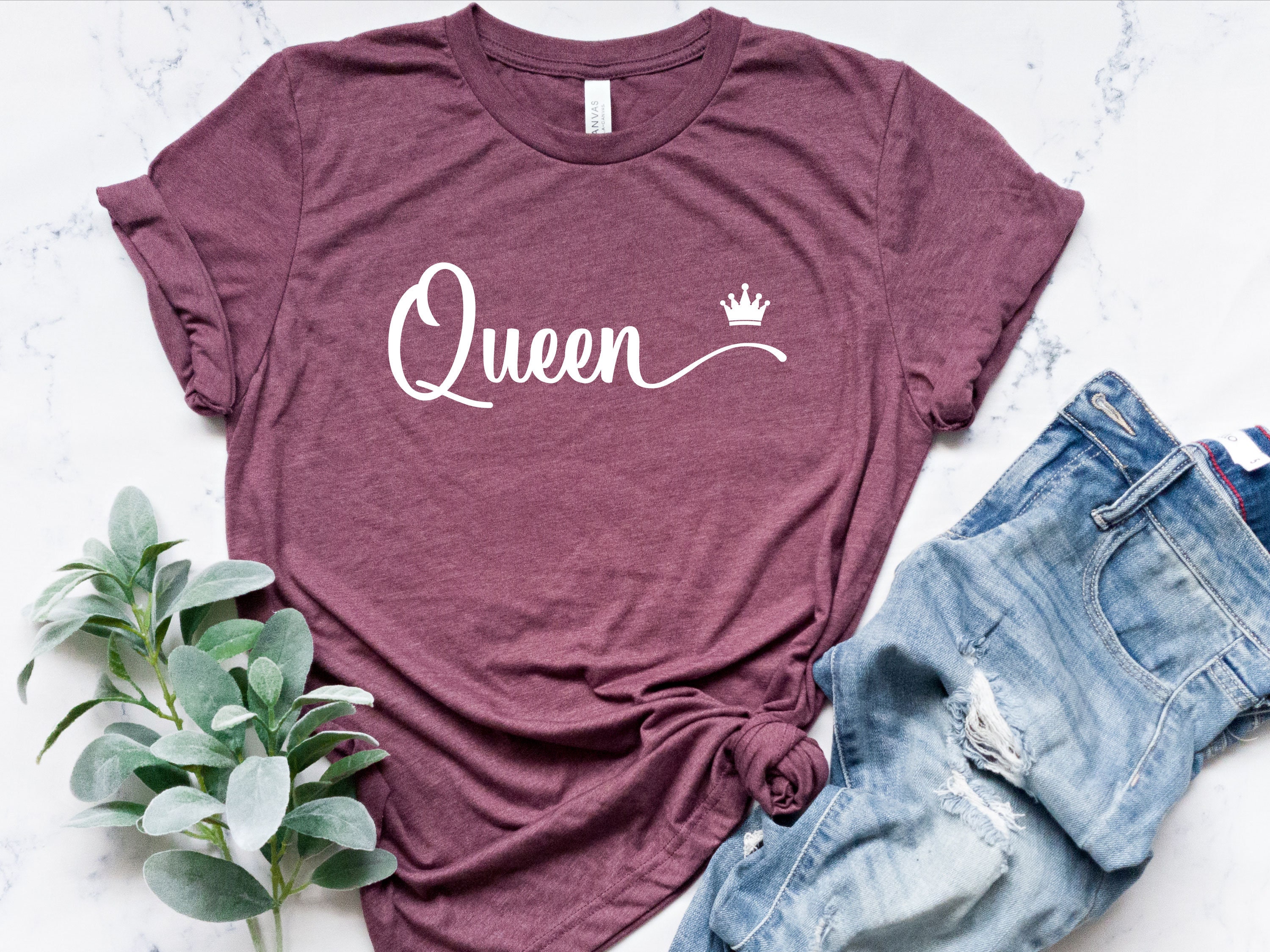 King and Queen Shirt Couple Matching Valentine's Day | Etsy