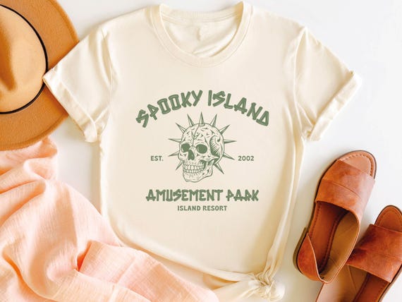 Retro Spooky Island Shirt, Unique Halloween Gift, Vintage Halloween Shirt, Retro Halloween Sweatshirt, Spooky Season Shirt, Skeleton T-shirt