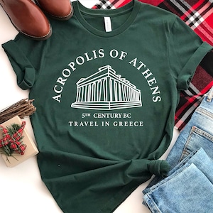 Acropolis of Athens Shirt, Greece Travel Shirt, Trip To Greece, Gift For Architect, Greece Souvenir, Designer Gift, Ancient Greek Shirt