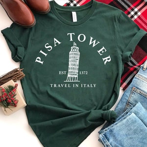 Leaning Tower of Pisa Shirt, Pisa Italy Shirt, Travel To Italy, Gift For Architect, Italy Souvenir, Designer Gift, Ancient Rome Shirt