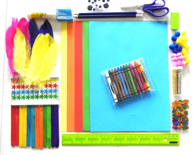 New Art and Craft Kit Bundle - Kids Activities Supplies Assorted. Be creative - Kids Craft Set - Art and Craft Set - DIY Craft Kit - Art Kit