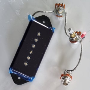 Handgewickeltes Vintage Hundeohr P90 Soapbar Pickup - Made in Australia, Tonabnehmer für Lap Steel Gitarre und E-Gitarren