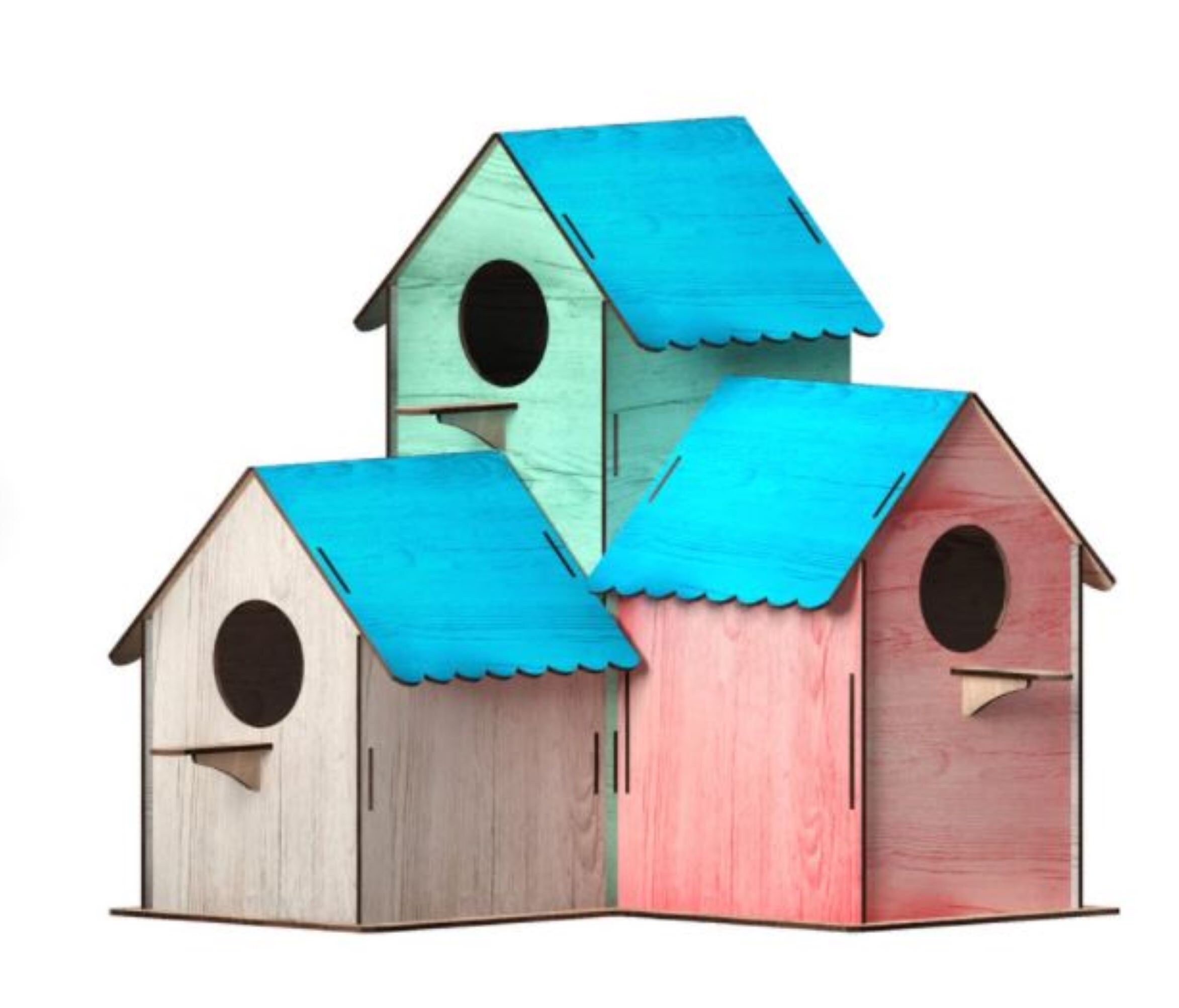 thumbnail image 2 of Melissa & Doug Birdhouse Craft Kit - Wooden Build & Paint Set For Kids Ages 5-8 2 of 14