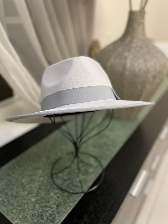Fedora Hat Wide Brim Fedora Hat Cream 