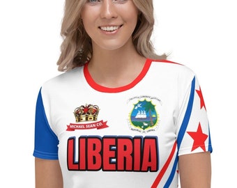 Women&#39;s T-shirt - Liberia sports performance apparel trendy style fashion gear &lt;&lt;Please See Size Chart&gt;&gt;