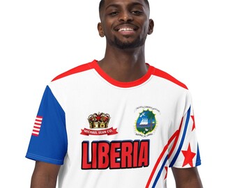 Men&#39;s t-shirt - Liberia sport cool trendy style festive classic men boys apparel classic limited wear sports collection
