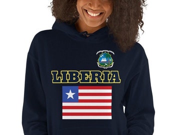 Unisex Hoodie - Liberia 2023 cool trendy style unisex apparel LIB23