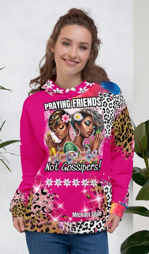 Women Hoodie - Praying Friends Not Gossipers Positive Lux Festive