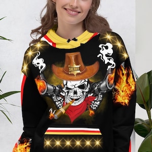 Unisex Hoodie - Cowboy Girl Iconic Vibes MMXXI New Rebirth cool trendy festive apparel collection EXY190