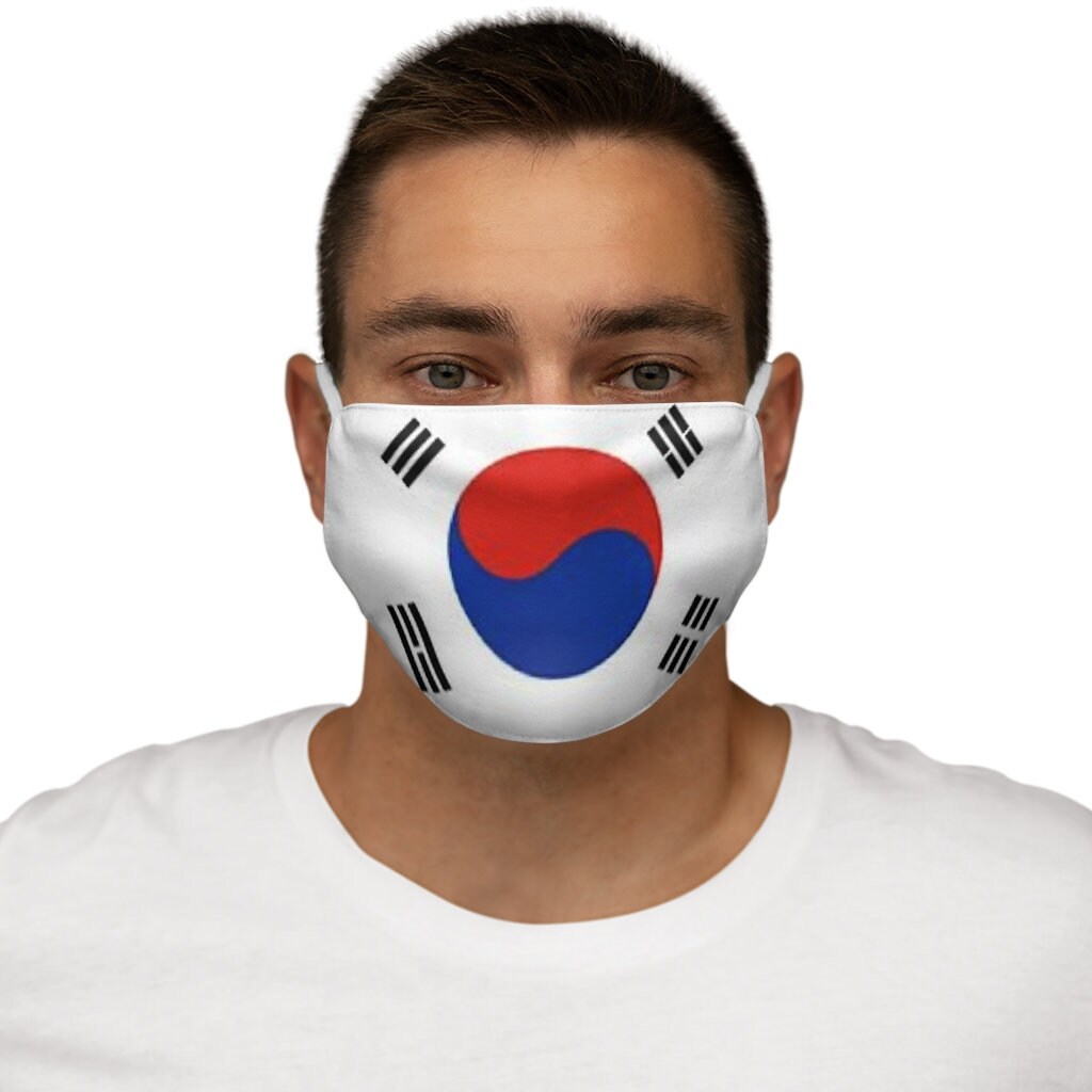 Máscara facial de poliéster ajustada de Corea del Sur Etsy