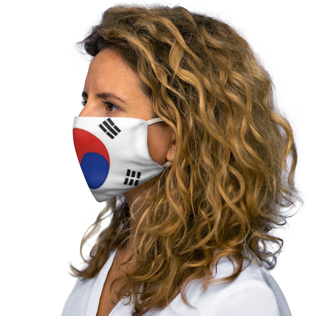 Máscara facial de poliéster ajustada de Corea del Sur Etsy