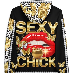 Women Hoodie - Sexy Chick royal vibes 2.0 red cool trendy style festive classic apparel AXZ190