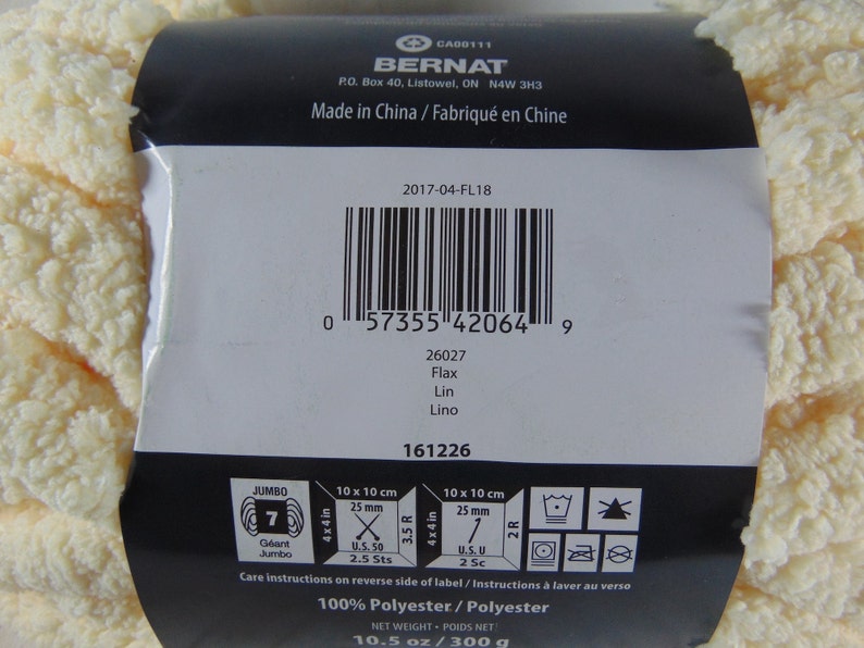 Yarnspirations Bernat Blanket Big Yarn Flax Etsy