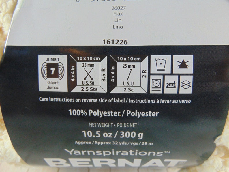 Yarnspirations Bernat Blanket Big Yarn Flax Etsy