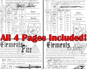 Elements Bundle: Earth, Air, Fire, and Water