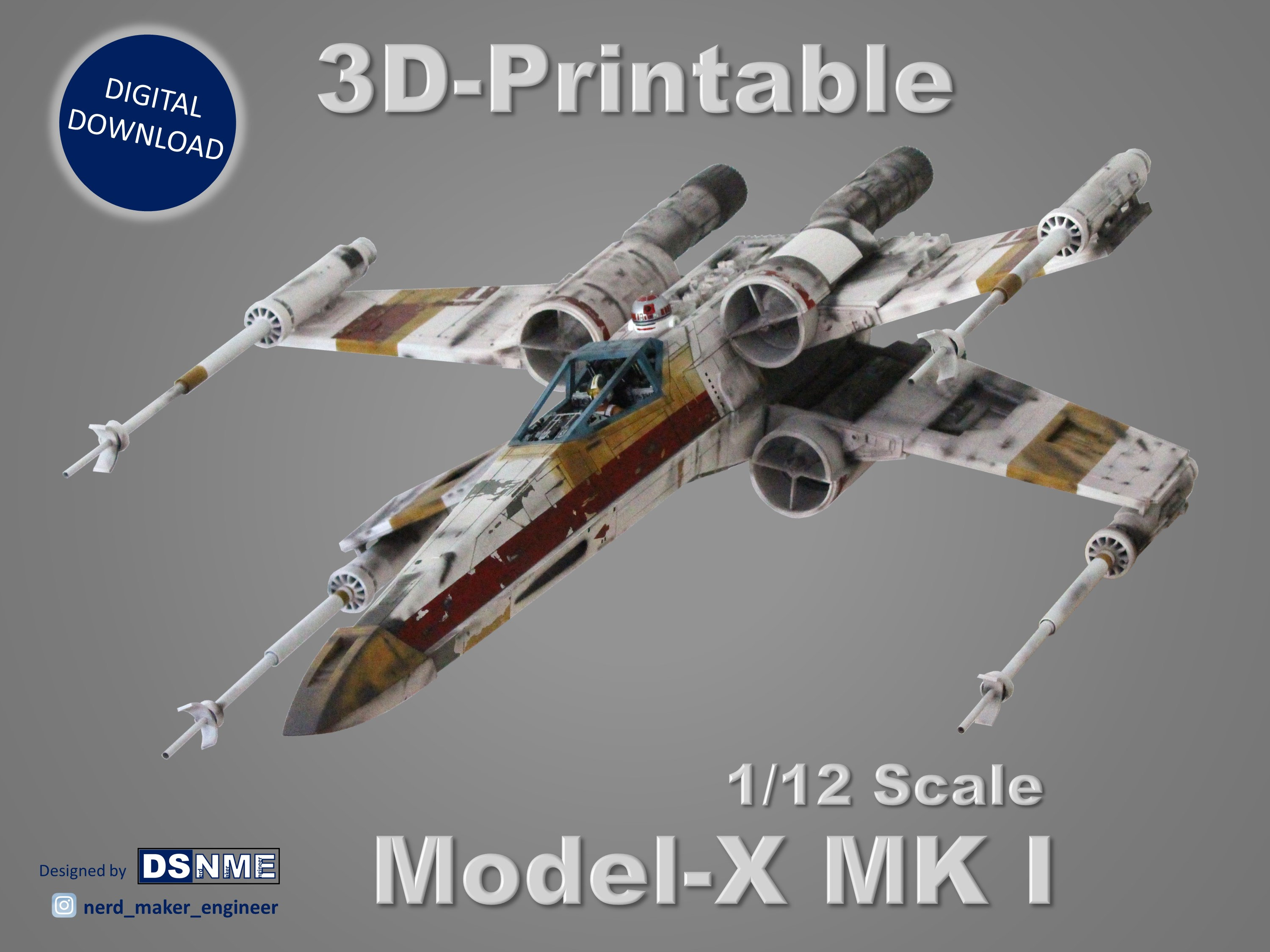 X wing scale model sale