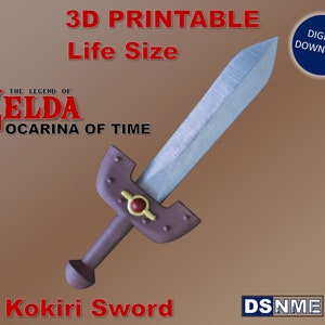 KOKIRI SWORD from Zelda OoT (Life Size) (digital files for 3D printing)