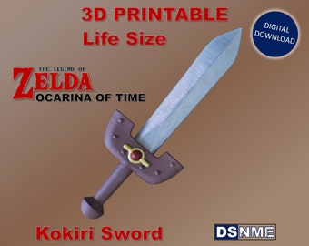 KOKIRI SWORD from Zelda OoT (Life Size) (digital files for 3D printing)