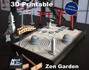 Zen Garden - (DIGITAL STL files for 3D-printing)