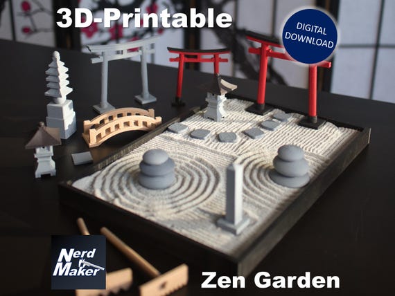 Zen Garden - (DIGITAL STL files for 3D-printing)