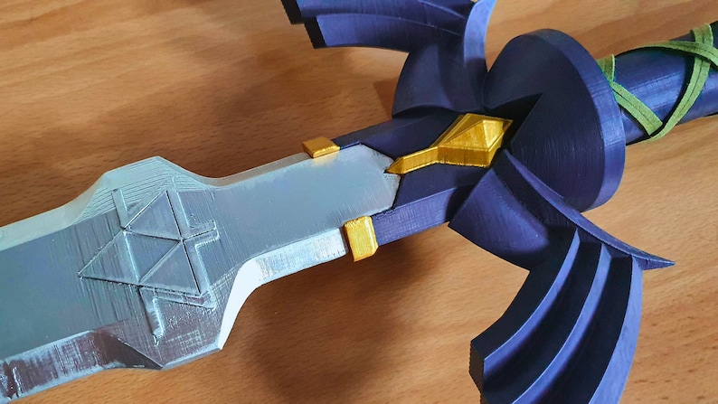 MASTER SWORD from Zelda Breath of the Wild Life Size STL files for 3D printing image 2