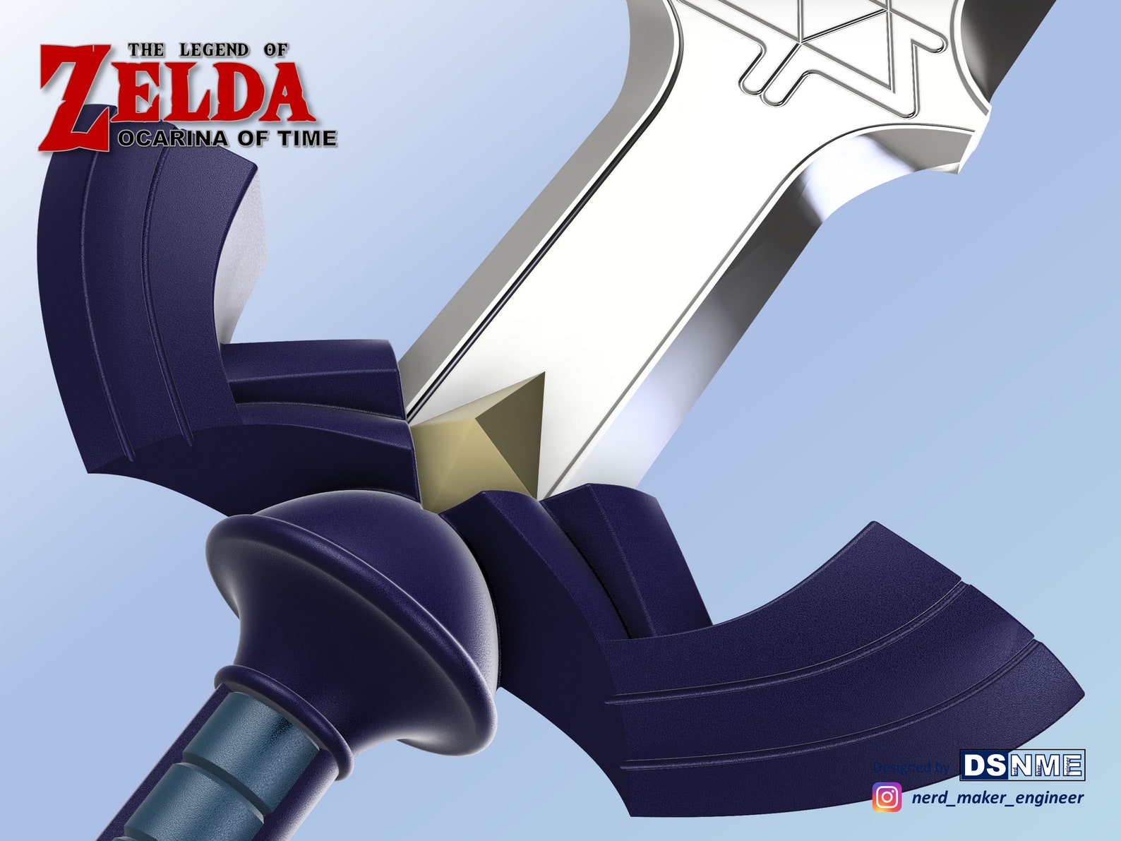 MASTER SWORD from Zelda Ocarina of Time Life Size STL files Etsy