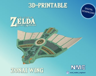 Zonai Wing - Zelda Tears of the Kingdom - (STL files for 3D-printing)