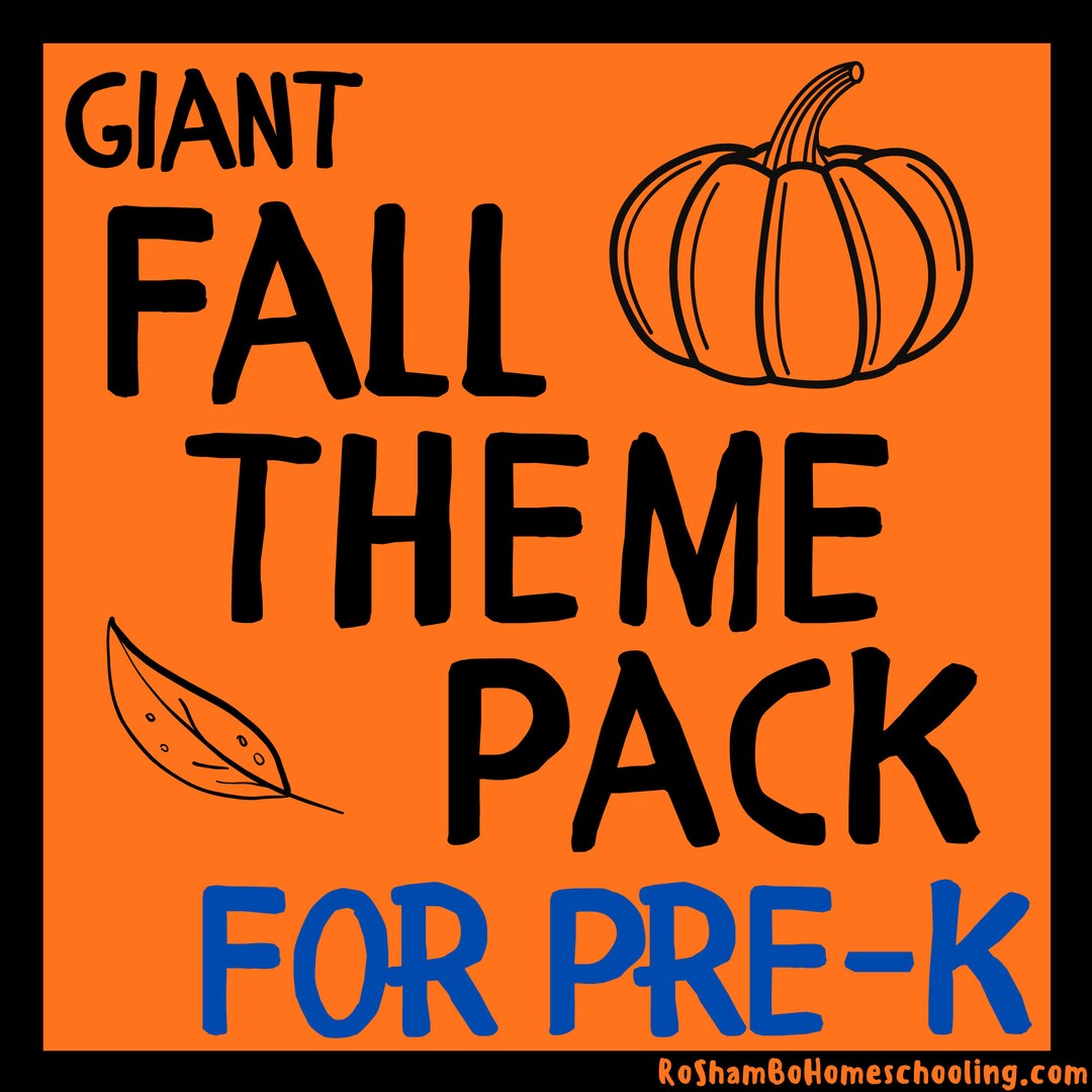 Prek Fall Theme Busy Book Digital Download Printable Etsy