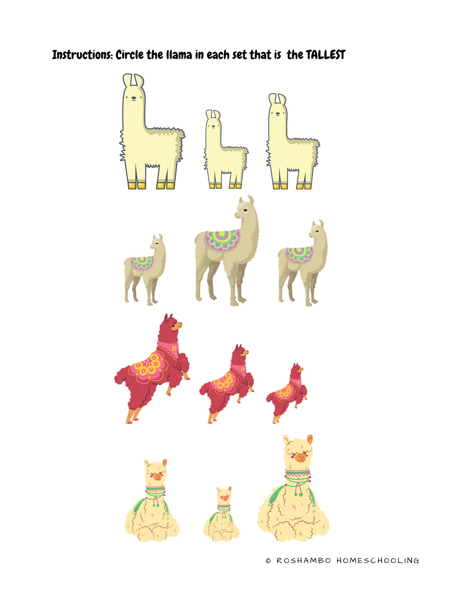 Llama Llama Busy Book for Pre-k Digital Download Printable - Etsy
