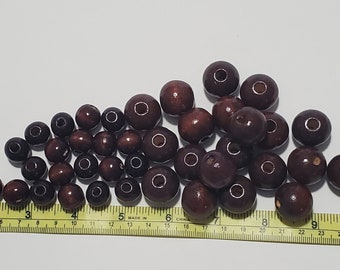 Set of 10/20 Wooden beads, 14/20mm, Beads for macrame, Big hole beads, Beads for craft, Beads, Macrame supply, Craft supply