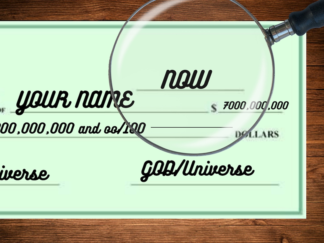 Law of Attraction, Printable Checks for Realizing Your Abundance ...