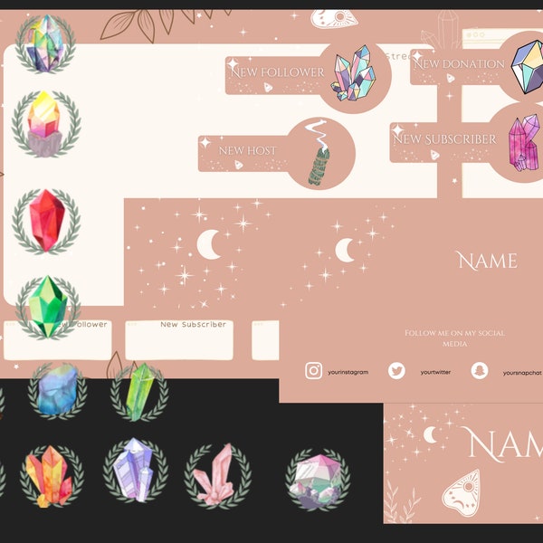 Crystal Twitch Banner - Etsy