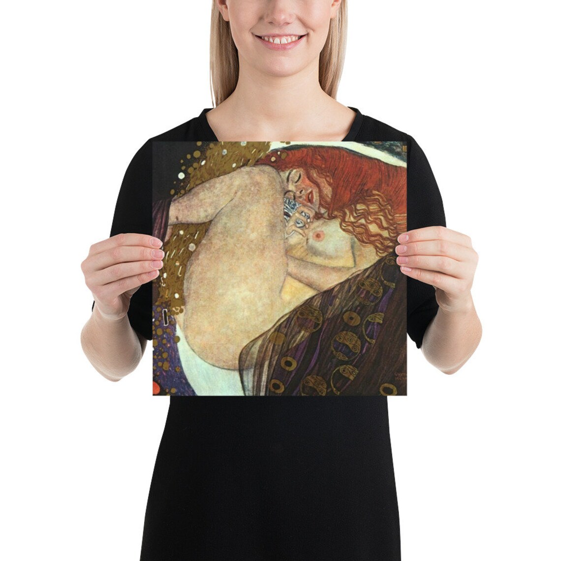 Klimt Print Klimt Gustav Klimt Danae 1908 Nude Woman Etsy